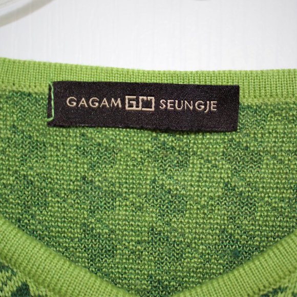 gagam seungje green knit sweater - Picture 4 of 4